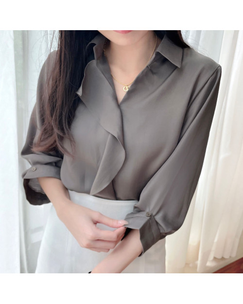 Earth-tone Blouse