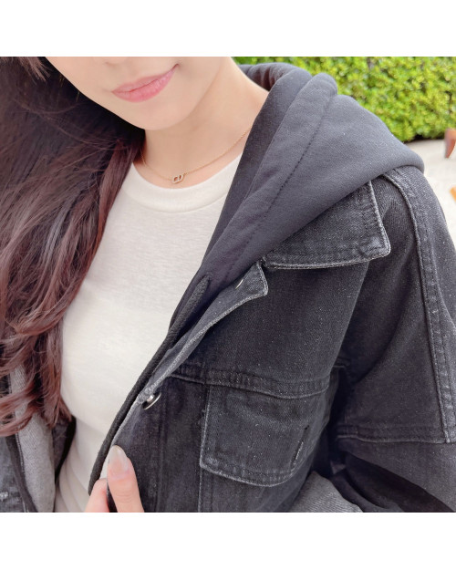 Hoodie Denim Jacket 