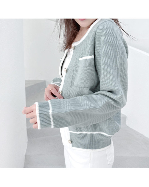 Mint Pocket Cardigan