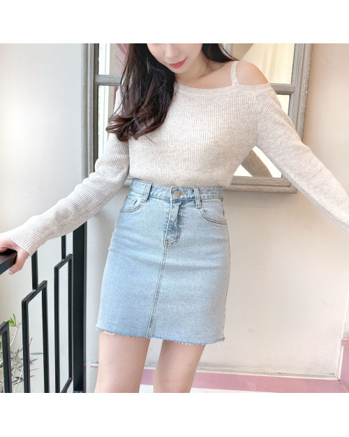 Vintage A-line Denim Skirt