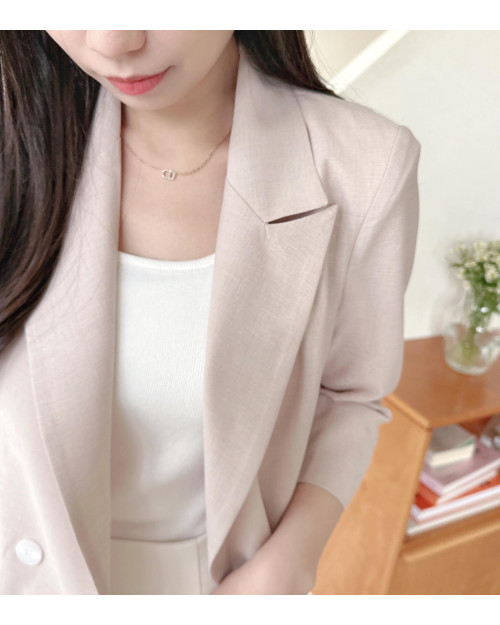 Classic Linen Blazer