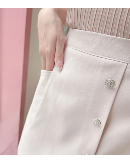 Pocket A-line Skirt Pants