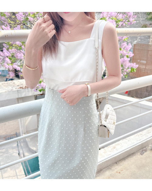 Layered Chiffon Vest