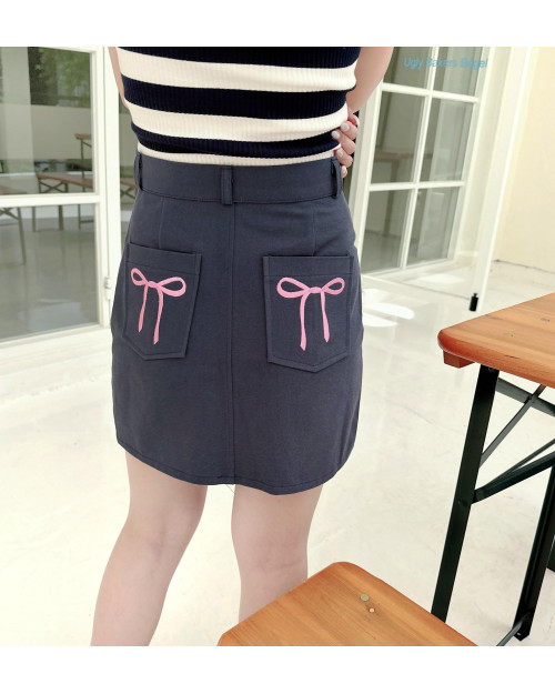 Embroidered Ribbon Skirt