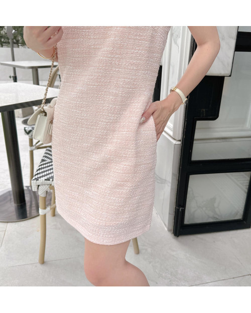 JEVIA Summer Tweed Dress