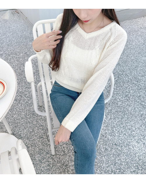 Morandi Cable Knit Top