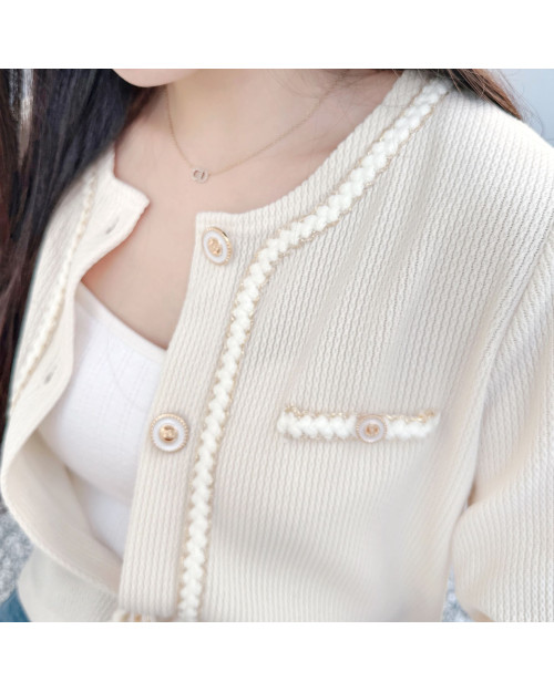 Gold Button Comfy Cardigan