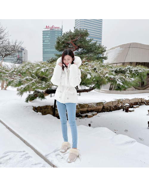   JEVIA Pastel Snow Down Jacket - 加長版