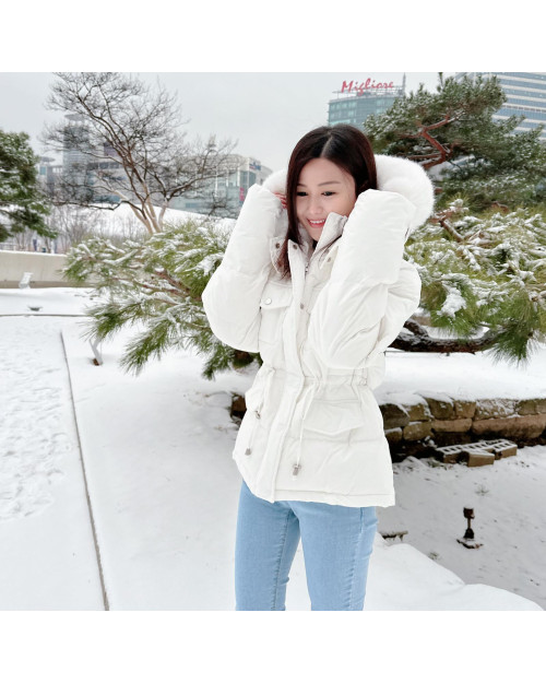   JEVIA Pastel Snow Down Jacket - 加長版