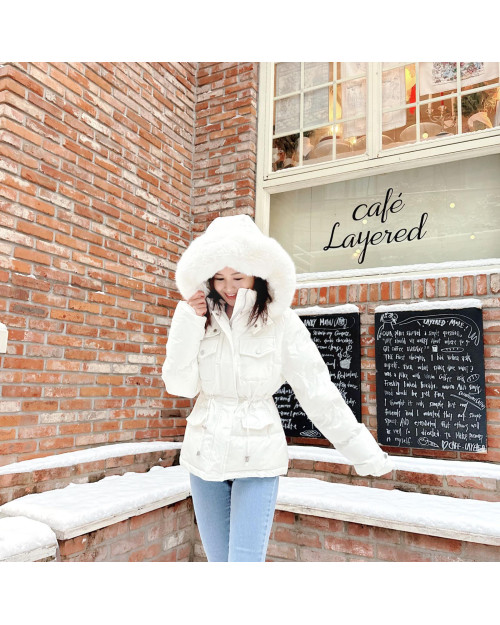   JEVIA Pastel Snow Down Jacket - 加長版