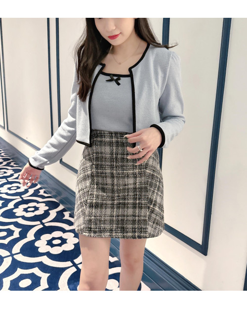 Cozy Plaid Skirt 