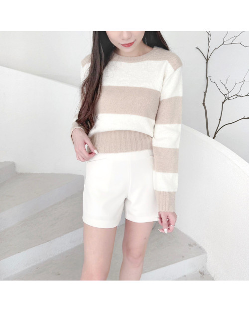 Two-tone Knit Top