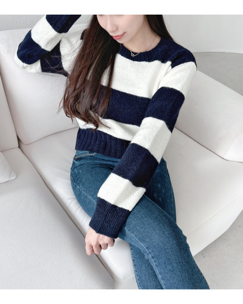 Two-tone Knit Top