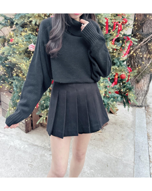 Stylish High-neck Knit Top