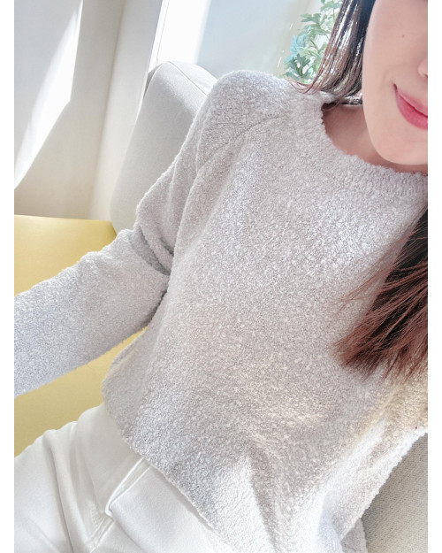 Snowy Knit Top